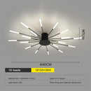 GobekUsa LED Fireworks Chandelier: Modern Ceiling Lamp for Home Decor, Black Kitchen Lighting Fixtures