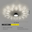 GobekUsa LED Fireworks Chandelier: Modern Ceiling Lamp for Home Decor, Black Kitchen Lighting Fixtures