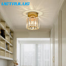 GobekUsa Crystal Ceiling Chandelier: Minimalist Luxury Lighting for Home, Hotel, Balcony, Corridor
