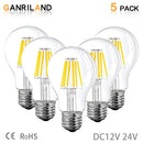 GobekUsa LED Filament Bulb A19 6W 4500K Daylight Warm White E26 E27