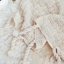 GobekUsa Cozy Fringed Plaid Throw Blanket - Soft Knitted Acrylic Sofa Blanket for Home Décor & Bedding