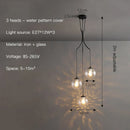 GobekUsa Glass Ball Chandelier Ceiling Pendant for Home Living Dining Room