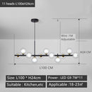 GobekUsa Black Gold Nordic Pendant Chandelier for Dining Kitchen Living Bedroom Lighting