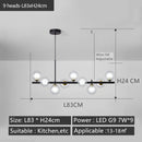 GobekUsa Black Gold Nordic Pendant Chandelier for Dining Kitchen Living Bedroom Lighting