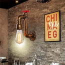 GobekUsa Industrial Water Pipe Wall Light Sconce for Corridor Cafe Bar Decoration