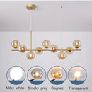 GobekUsa Black Gold Nordic Pendant Chandelier for Dining Kitchen Living Bedroom Lighting