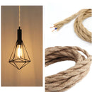 GobekUsa Beige Hemp Rope Woven Pendant Light Cable - 1/5/10/20/30 Meters