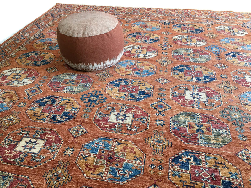 Ersari Bokhara (8'10"x12'04") rust, photo 7 of 12