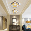 GobekUsa Crystal LED Ceiling Lights: Modern Luxury Indoor Lighting for Living Room & Aisles