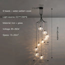 GobekUsa Glass Ball Chandelier Ceiling Pendant for Home Living Dining Room