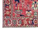 Afghan Heriz (8'00"x10'00") lt.red/red