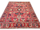 Afghan Heriz (8'00"x10'00") lt.red/red