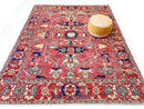 Afghan Heriz (8'00"x10'00") lt.red/red