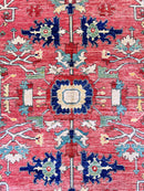 Afghan Heriz (8'00"x10'00") lt.red/red