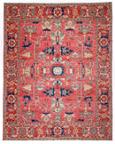 Afghan Heriz (8'00"x10'00") lt.red/red