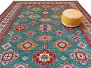 Super Kazak (10x13) green/ivory