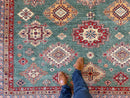 Super Kazak (10x13) green/ivory