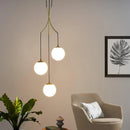 GobekUsa Gold Nordic Pendant Light E27 LED Chandelier for Dining Room, Foyer, Stairs