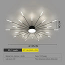 GobekUsa LED Fireworks Chandelier: Modern Ceiling Lamp for Home Decor, Black Kitchen Lighting Fixtures