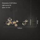 GobekUsa Industrial Glass Pendant Chandelier Kitchen Dining Living Room Lighting