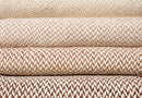 Camel Stripes Wool Blend Blanket