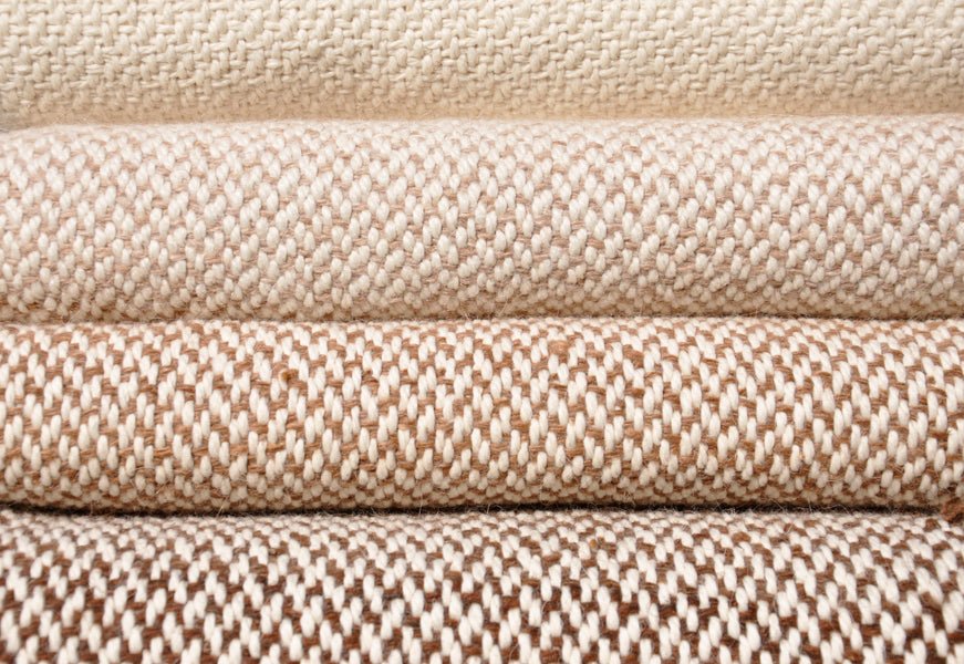 Camel Stripes Wool Blend Blanket, photo 2 of 13