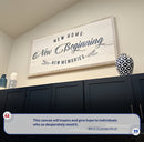 New Home, New Beginning Sign III
