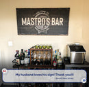 Beer Barrel Bar Sign: Custom Bar Signs for Home Bar – Ideal Man Cave Wall Decor & Perfect Gift for Him