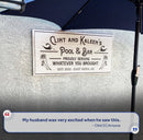 Personalized Rustic Pool And Bar Sign III