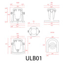 ULB01 12V Low Voltage Underwater Brass LED Fountain Pond Lighting