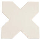 Pearl White 7x7 Glossy Cross Porcelain Tile (16 pack, 5.6 sq ft/case) - Sample