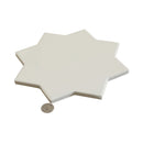 Pearl White 7x7 Glossy Star Porcelain Tile (16 pack, 6.46 sq ft/case)