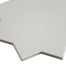 Pearl White 7x7 Glossy Star Porcelain Tile (16 pack, 6.46 sq ft/case)