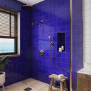 Royal Blue 0.6x12 Glossy Porcelain Bullnose Tile Trim (10 pack, 0.5 sq ft/case)
