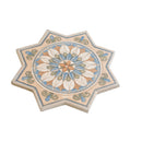 Terracotta Sage Green-Blue 7x7 Matte Star Porcelain Tile (16 pack, 6.46 sq ft/case)