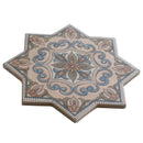 Terracotta Blue Olive Green 7x7 Matte Star Porcelain Tile (16 pack, 6.46 sq ft/case) - Sample