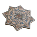 Terracotta Blue Olive Green 7x7 Matte Star Porcelain Tile (16 pack, 6.46 sq ft/case)