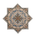 Terracotta Blue Olive Green 7x7 Matte Star Porcelain Tile (16 pack, 6.46 sq ft/case) - Sample
