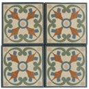 Terracotta Blue Green 6x6 Matte Square Porcelain Tile (19 pack, 4.65 sq ft/case)