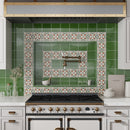 Deep Forest Green 0.6x12 Glossy Porcelain Bullnose Tile Trim (10 pack, 0.5 sq ft/case)