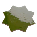 Deep Forest Green 7x7 Glossy Star Porcelain Tile (16 pack, 6.46 sq ft/case)