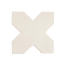 Pearl White 7x7 Glossy Cross Porcelain Tile (16 pack, 5.6 sq ft/case)