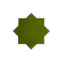 Deep Forest Green 7x7 Glossy Star Porcelain Tile (16 pack, 6.46 sq ft/case)