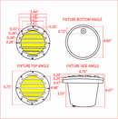 UNB01 Cast Brass 12V Low Voltage Grille Commercial PAR36 LED In-ground Well Light IP65 Waterproof