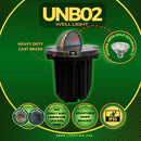 UNB02 Cast Brass 12V Low Voltage Half Moon Round LED In-ground Well Light IP65 Waterproof