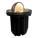 UNB02 Cast Brass 12V Low Voltage Half Moon Round LED In-ground Well Light IP65 Waterproof
