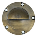 UNB02 Cast Brass 12V Low Voltage Half Moon Round LED In-ground Well Light IP65 Waterproof