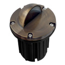 UNB02 Cast Brass 12V Low Voltage Half Moon Round LED In-ground Well Light IP65 Waterproof