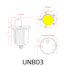 UNB03 Cast Brass 12V Low Voltage Shielded LED In-ground Well Light IP65 Waterproof
