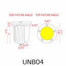 UNB04 Cast Brass 12V Low Voltage Round LED In-Ground Well Light IP65 Waterproof